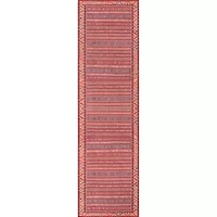 Momeni Afshar 5 Striped Indoor Rectangular Accent Rug