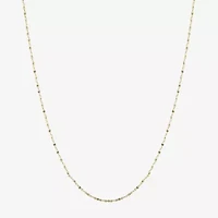 Silver Reflections 24K Gold Over Brass 18-24" Chain Necklace