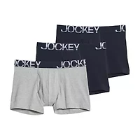 Jockey Active Stretch Mens 3 Pack Boxer Briefs 8797