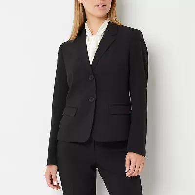 Black Label by Evan-Picone Womens Classic Fit Petite Suit Jacket