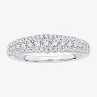 Womens 1/2 CT. T.W. Natural White Diamond 10K Gold Anniversary Wedding Band