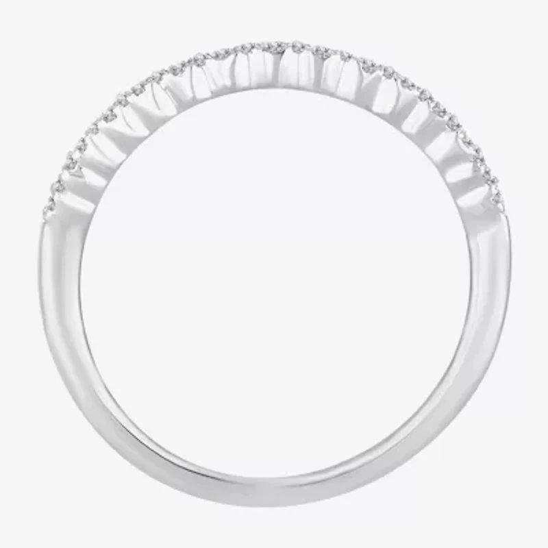 Womens 1/2 CT. T.W. Natural White Diamond 10K Gold Anniversary Wedding Band