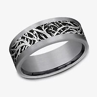 Mens 8MM Tantalum Wedding Band