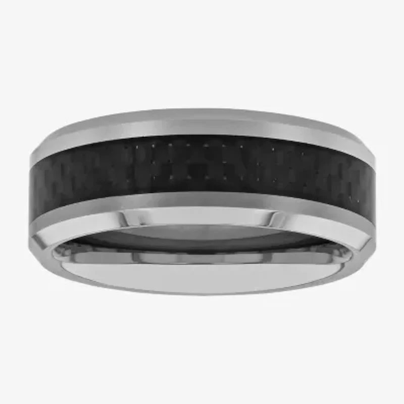 Mens 8MM Tungsten Wedding Band