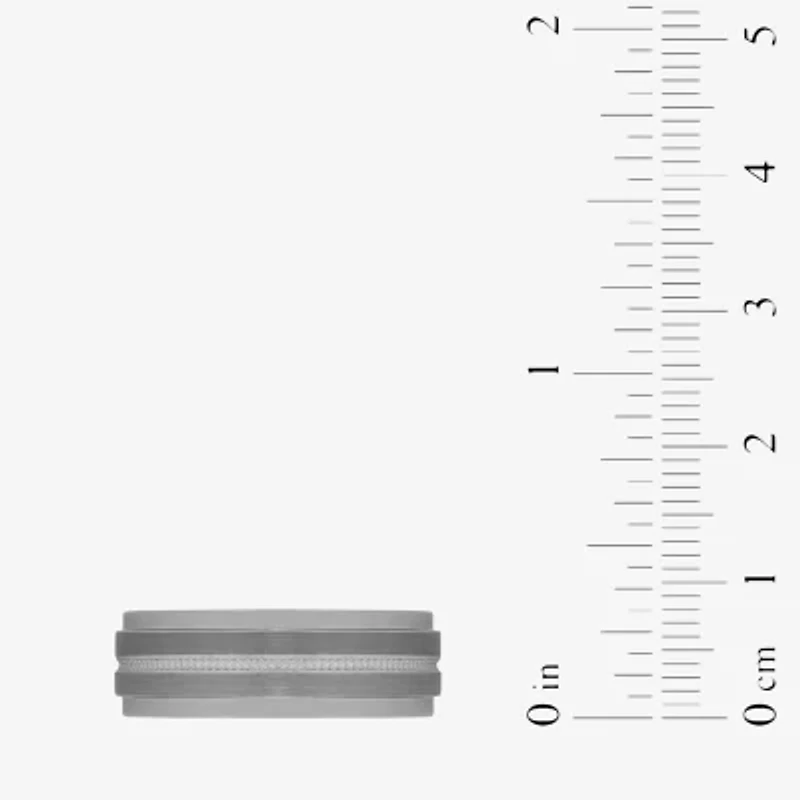 Mens 8MM Tungsten Wedding Band