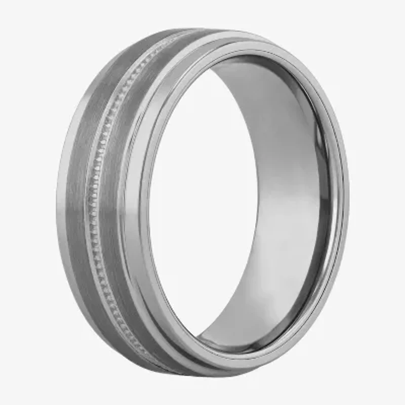 Mens 8MM Tungsten Wedding Band