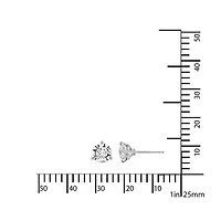 DiamonArt® Sterling Silver 3 CT. T.W. Cubic Zirconia Stud Earrings