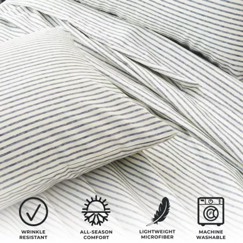 Linery Striped Microfiber Sheet Set