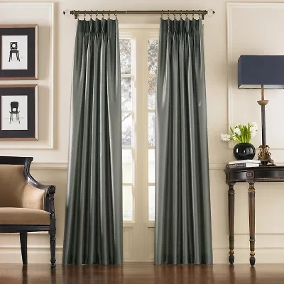 CHF Marquee Pinch Pleat Back Tab Light-Filtering Single Curtain Panel