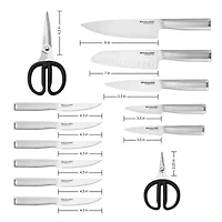 KitchenAid Stainless Steel 14-pc. Knife Block Set