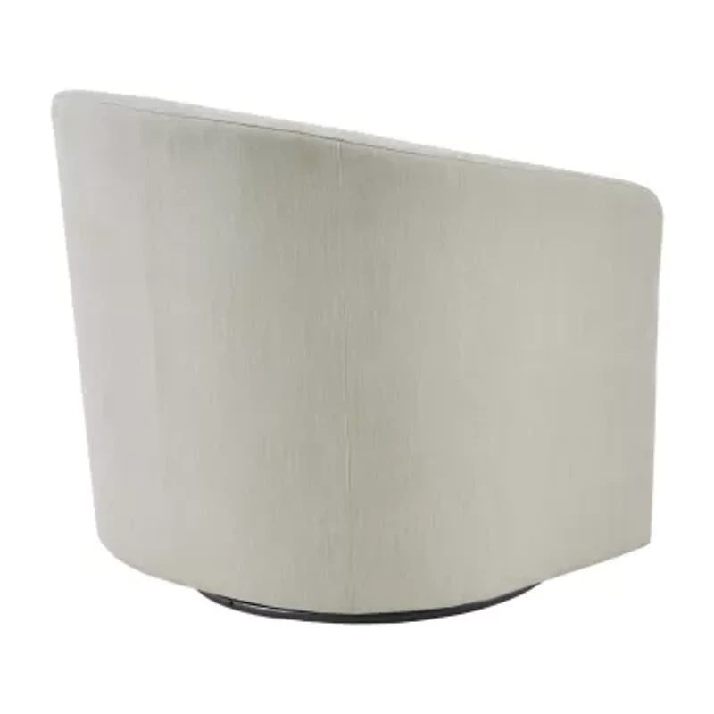 Martha Stewart Amber Swivel Upholstered Armchair