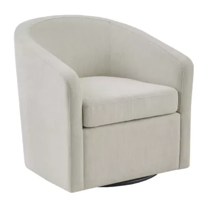 Martha Stewart Amber Swivel Upholstered Armchair