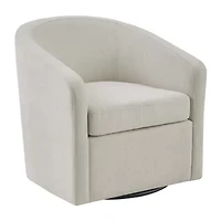 Martha Stewart Amber Swivel Upholstered Armchair