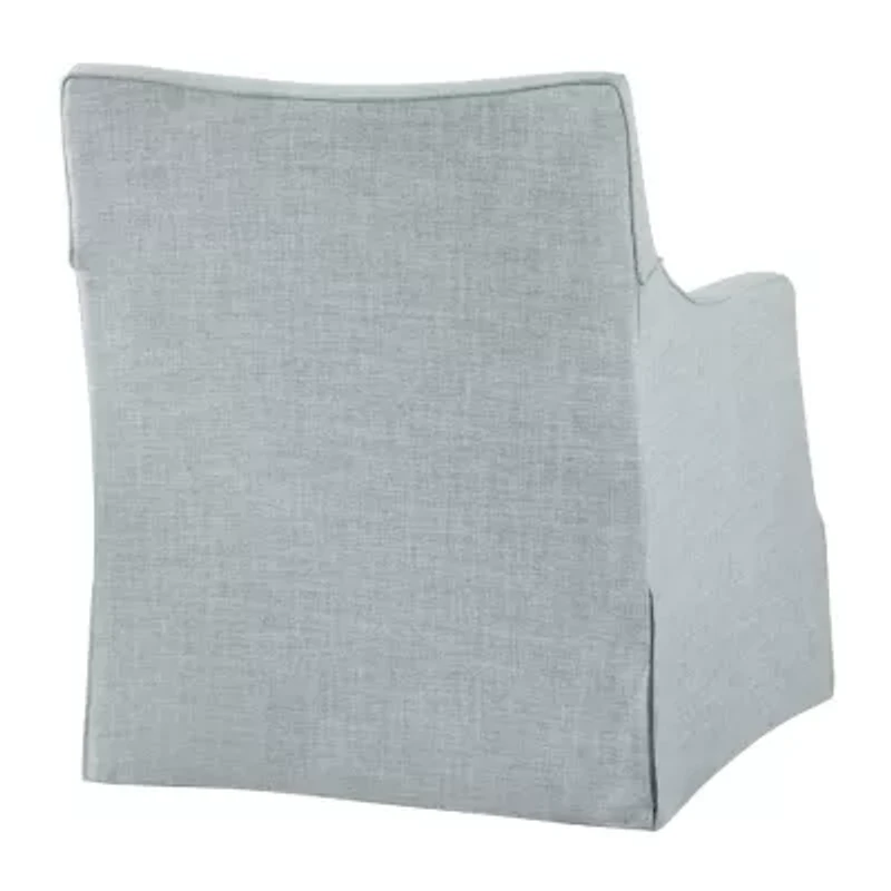 Martha Stewart London Swivel Upholstered Armchair