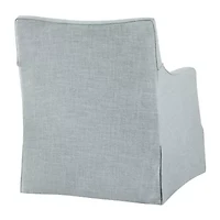 Martha Stewart London Swivel Upholstered Armchair