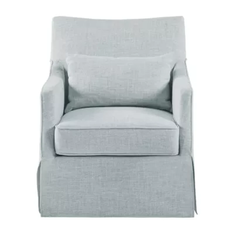 Martha Stewart London Swivel Upholstered Armchair