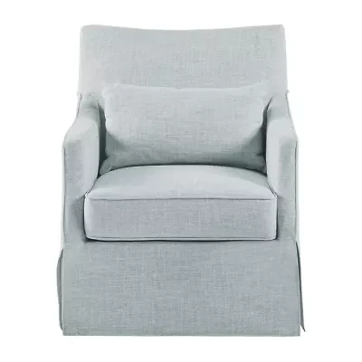 Martha Stewart London Swivel Upholstered Armchair