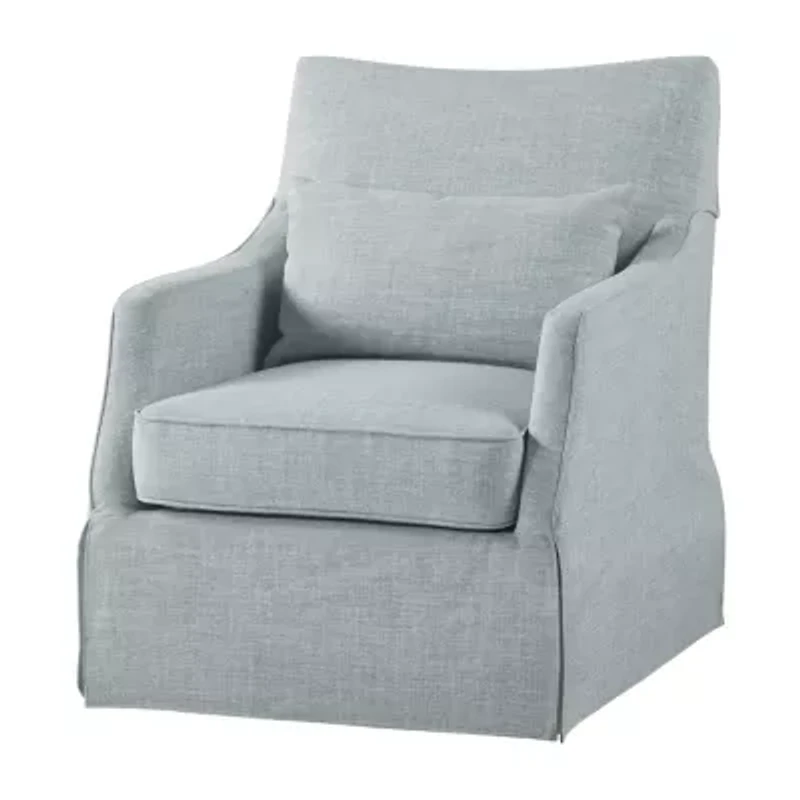 Martha Stewart London Swivel Upholstered Armchair