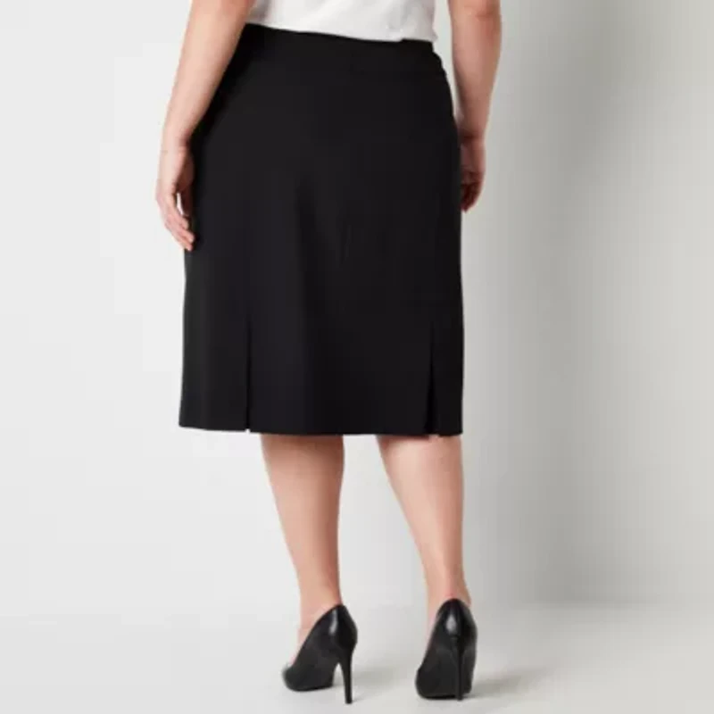 Black Label by Evan-Picone Womens Suit Skirt Plus