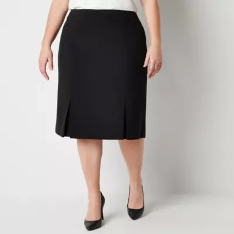 Black Label by Evan-Picone Womens Suit Skirt Plus