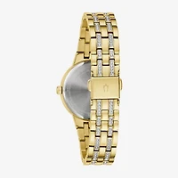 Bulova Phantom Womens Gold Tone Stainless Steel Bracelet Watch 97l176