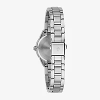 Bulova Dress/Classic Womens Diamond Accent Silver Tone Stainless Steel Bracelet Watch 96p250