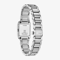 Citizen Bianca Womens Silver Tone Stainless Steel Bracelet Watch Ew5600-52d