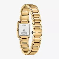 Citizen Bianca Womens Gold Tone Stainless Steel Bracelet Watch Ew5602-57d