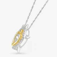 Turtle Womens Genuine Purple Amethyst 10K Gold Sterling Silver 18 Inch Pendant Necklace