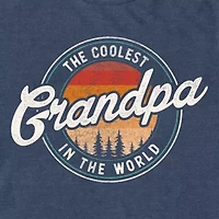 Mens Short Sleeve Coolest Grandpa Graphic T-Shirt