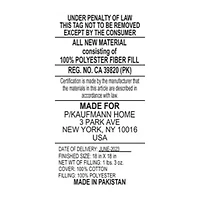 Rose Tree Haylie Floral Printed Square Throw Pillow