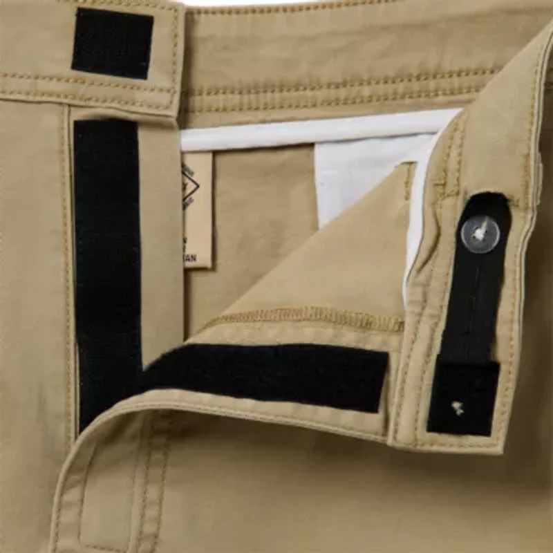 St. John's Bay Mens 10" Mid Rise Big and Tall Adaptive Stretch Fabric Adjustable Features Easy-on + Easy-off Cargo Short