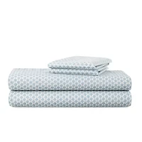 Home Expressions Cool and Crisp Cotton Percale Sheet Set