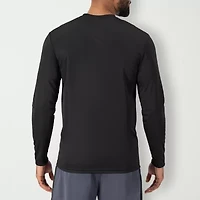 Hanes Cool Dri Mens Crew Neck Long Sleeve Active T-Shirt
