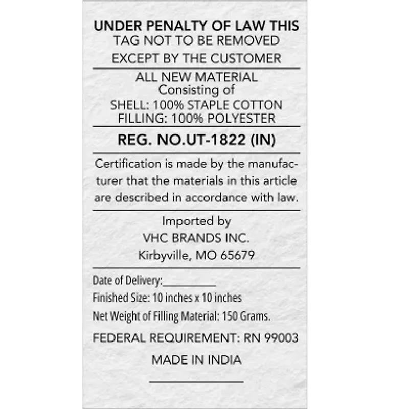 VHC Brands Kettle Grove Square Throw Pillow