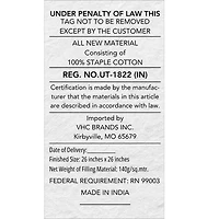 VHC Brands Patriotic Patch Quilted Euro Sham