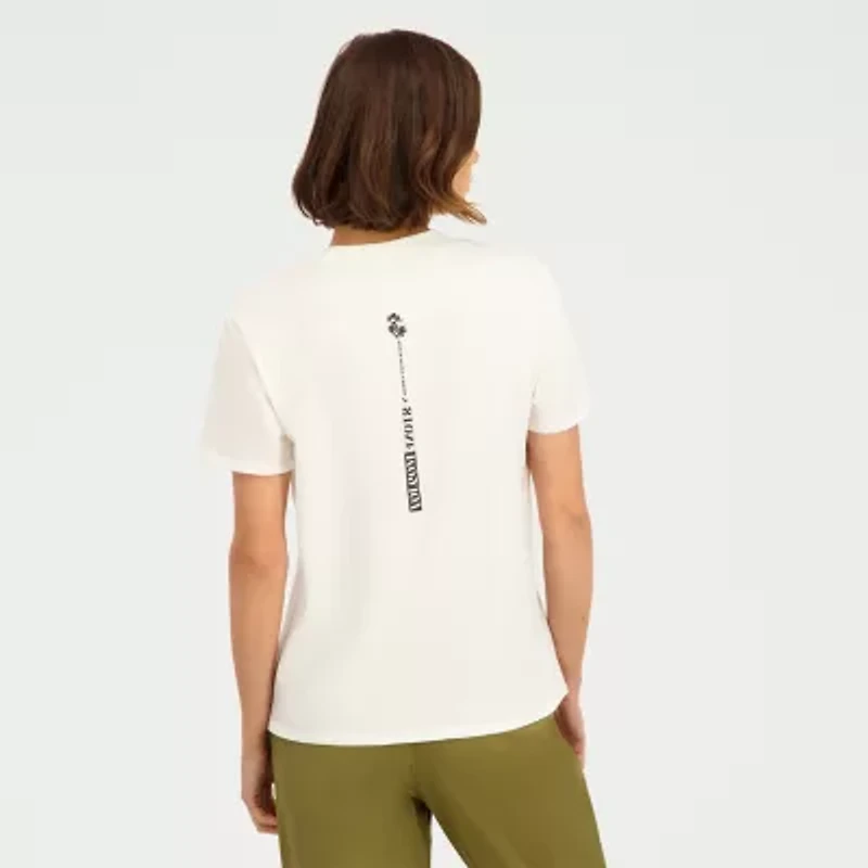 VOLCOM Womens Juniors Short Sleeve Regular Fit Graphic T-Shirt
