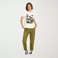 VOLCOM Womens Juniors Short Sleeve Regular Fit Graphic T-Shirt