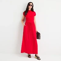 Worthington Womens Petite Short Sleeve Mock Neck Top