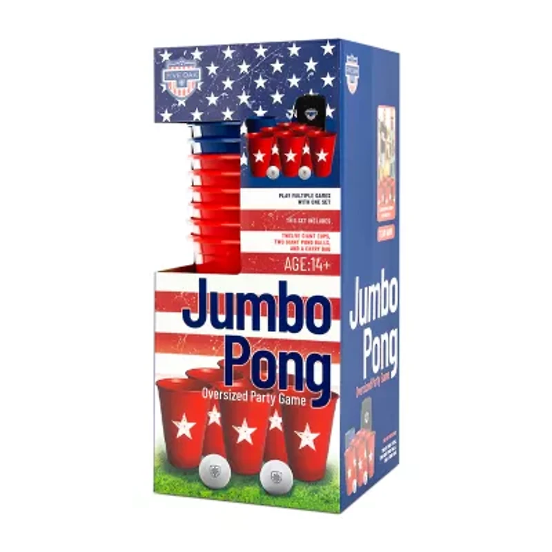 Five Oak Americana Usa Jumbo Yard Pong Outdoor Play Set