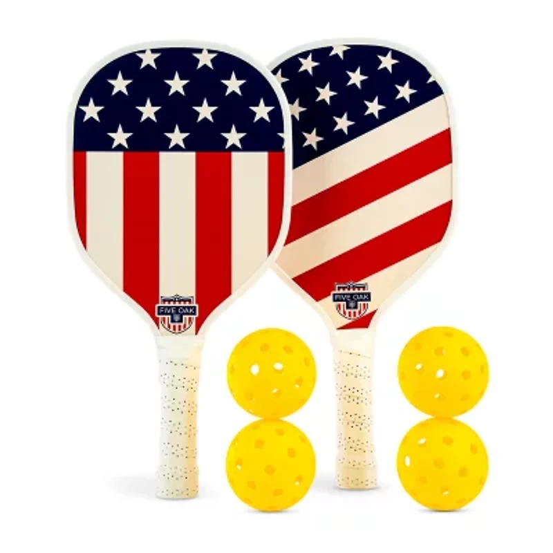 Five Oak Americana Usa Pickelball Set
