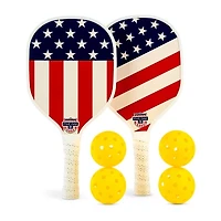 Five Oak Americana Usa Pickelball Set