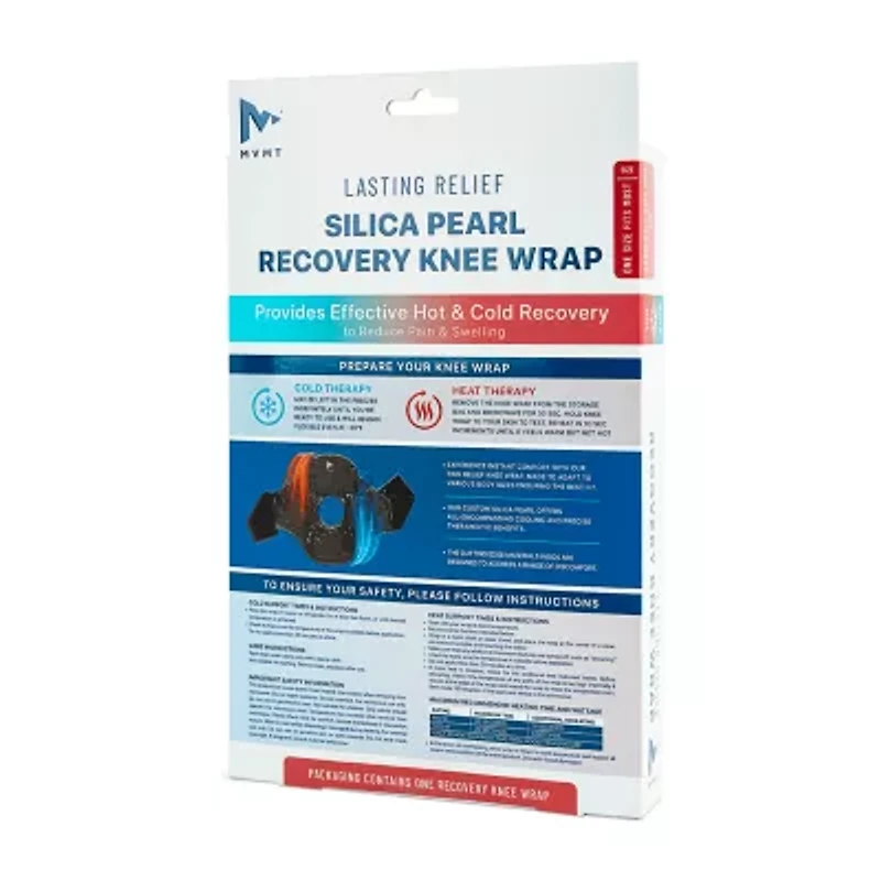 Mvmt Hot & Cold Therapeutic Knee Wrap with Silica Pearls
