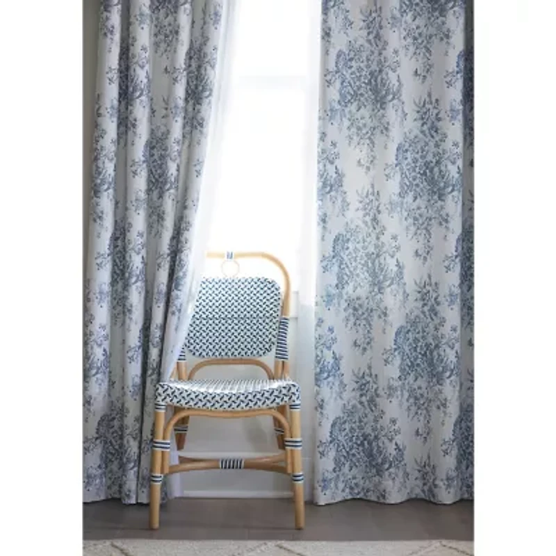 Linden Street Sullivan Printed Grommet Top Blackout Single Curtain Panel