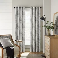 Linden Street Sullivan Printed Grommet Top Blackout Single Curtain Panel