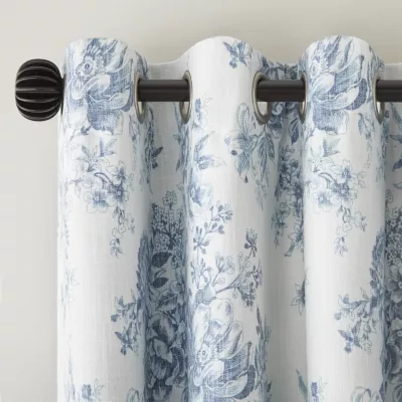 Linden Street Sullivan Printed Grommet Top Blackout Single Curtain Panel