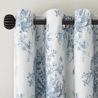 Linden Street Sullivan Printed Grommet Top Blackout Single Curtain Panel