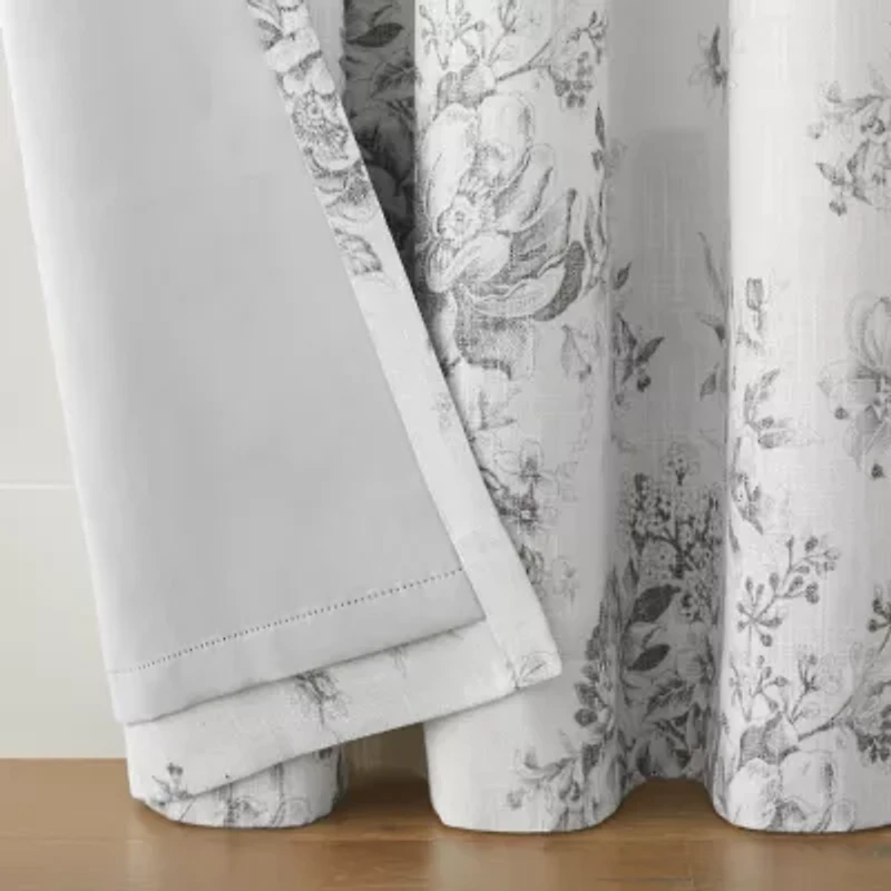 Linden Street Sullivan Printed Grommet Top Blackout Single Curtain Panel