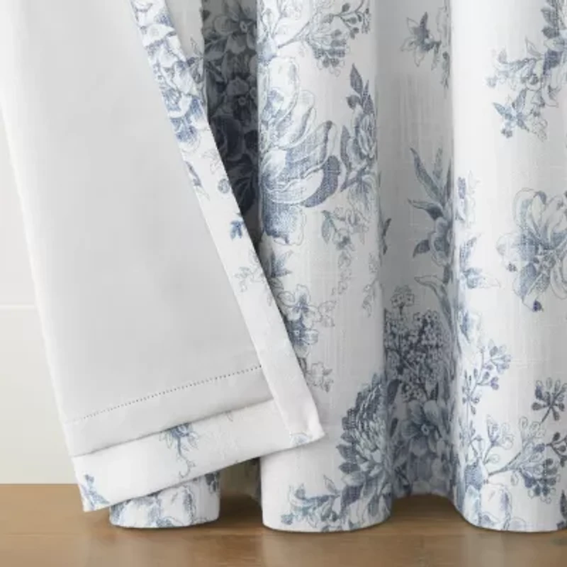 Linden Street Sullivan Printed Grommet Top Blackout Single Curtain Panel