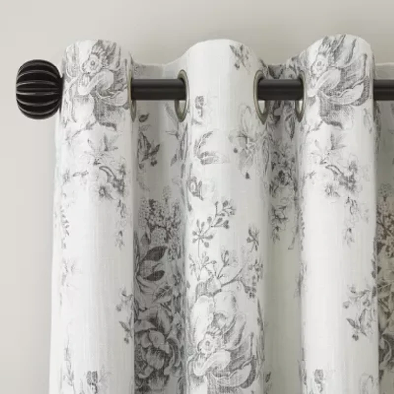 Linden Street Sullivan Printed Grommet Top Blackout Single Curtain Panel